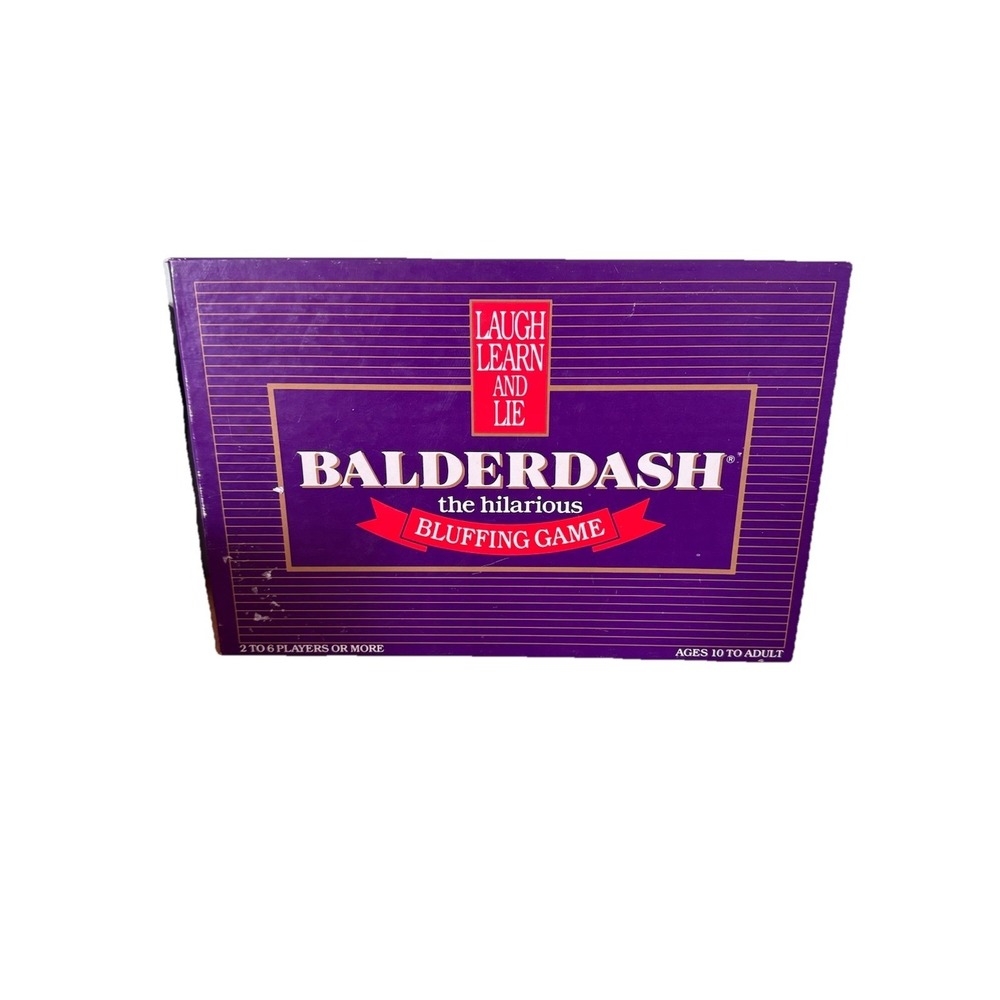 Original Balderdash Board Game The Hilarious Bluffing Game Vintage 1984